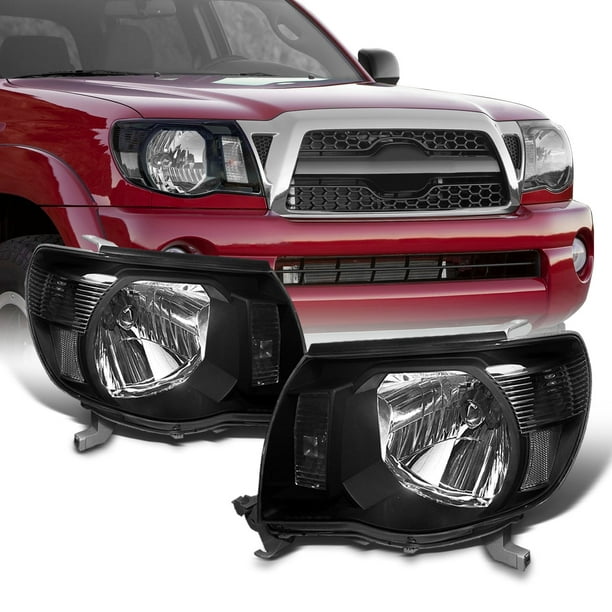 For 05-11 Tacoma Replacement Driving Headlights Lamps Left+Right Smoked Amber For 05-11 Tacoma Replacement Driving Headlights Lamps Left+Right Smoked Amber